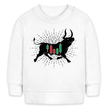 Aktien Bulle - Baby Organic Sweatshirt Baby Changer von Stanley/Stella - Weiß - Vorne