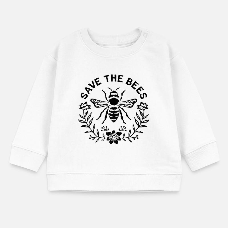 Save the bees Baby Sweatshirt by Stanley/Stella