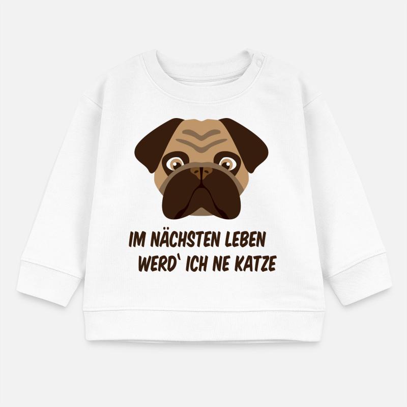 Frustrierter Mops Baby Organic Sweatshirt Baby Changer von Stanley/Stella