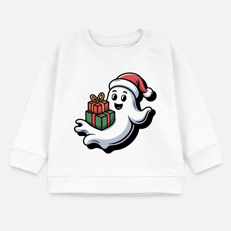 Weihnachtsgeist mit Geschenken Baby Organic Sweatshirt Baby Changer von Stanley/Stella