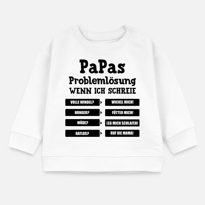 Funny Gift Dad - Dad's Problem Solving Baby Sweatshirt by Stanley/Stella
