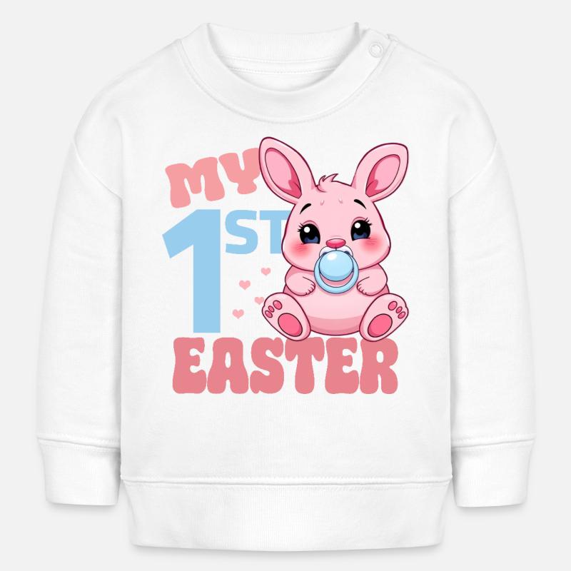 Baby's First Easter - Baby Sweatshirt by Stanley/Stella - white