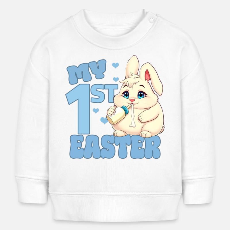 Ma première Pâques - Sweat bébé bio Stanley/Stella - blanc