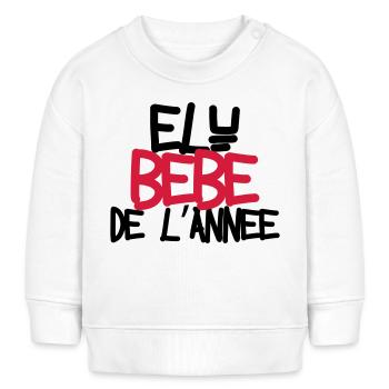 Bébé de l'année ! - Baby Sweatshirt by Stanley/Stella - white - Front