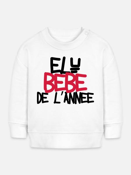 Bébé de l'année ! - Sweat bébé bio Stanley/Stella - blanc