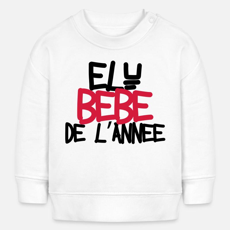 Bébé de l'année ! - Sweat bébé bio Stanley/Stella - blanc