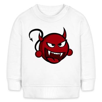 Teufelchen - Baby Organic Sweatshirt Baby Changer von Stanley/Stella - Weiß - Vorne