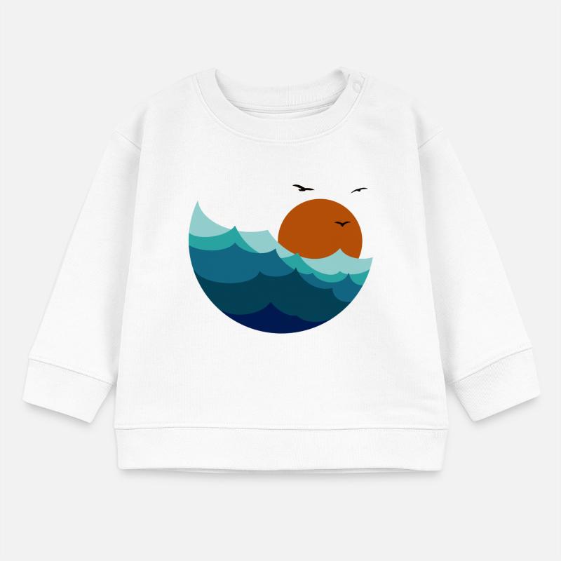 Waves Sunset Baby Sweatshirt by Stanley/Stella