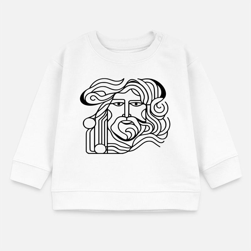 Ancient man. Baby Sweatshirt by Stanley/Stella