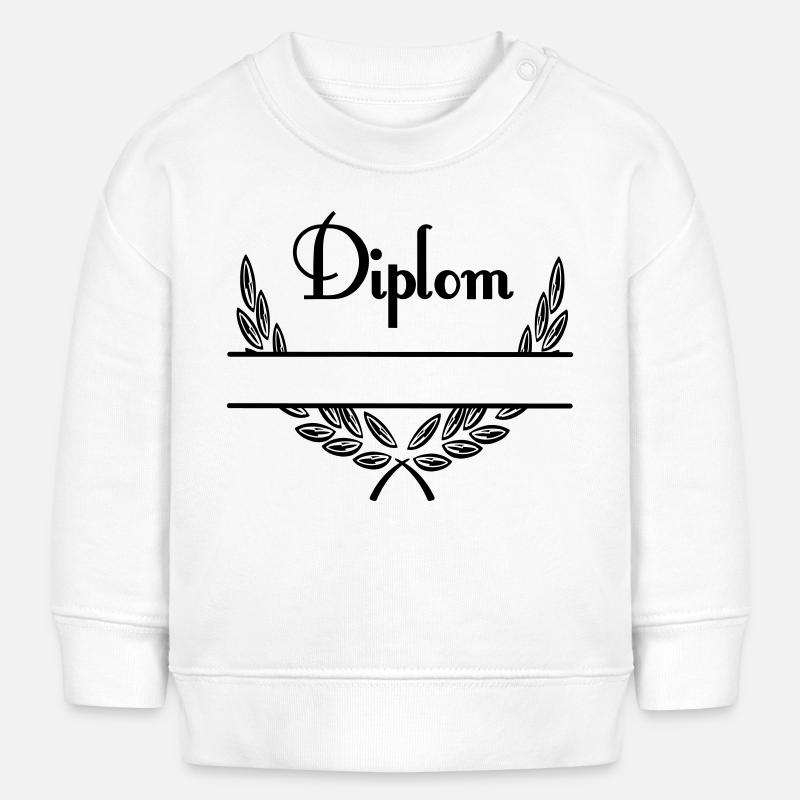 Diplom – Espace de noms - Sweat bébé bio Stanley/Stella - blanc