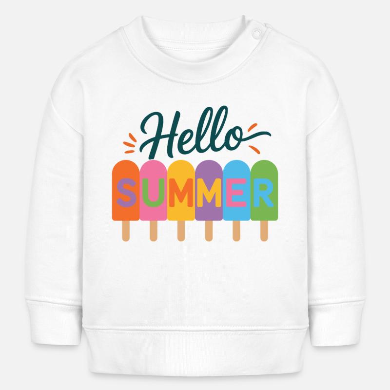 Hello Summer - Baby Sweatshirt by Stanley/Stella - white