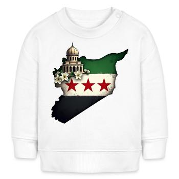 drapeau de la Syrie - Drapeau de la Syrie libre - Sweat bébé bio Stanley/Stella - blanc - Devant