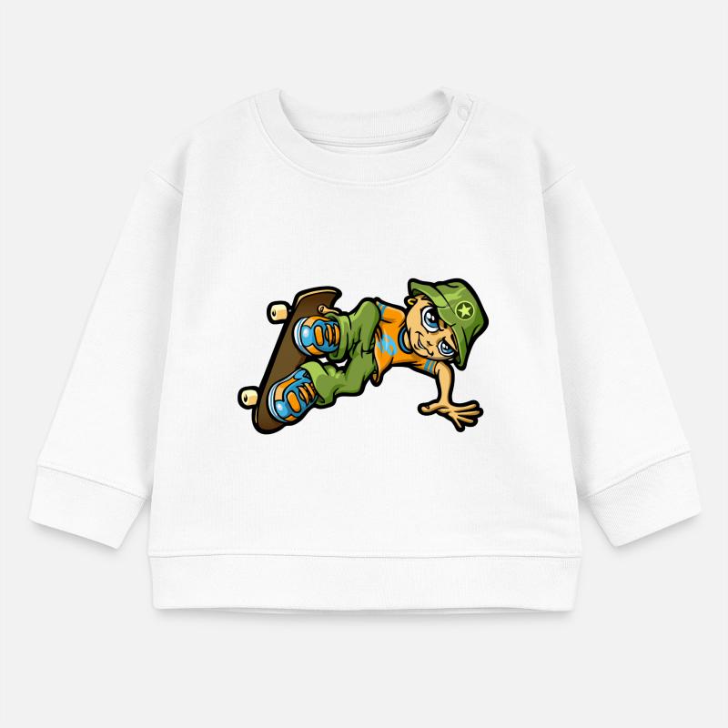 bboy in der Luft Baby Organic Sweatshirt Baby Changer von Stanley/Stella
