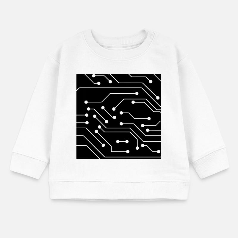 Computer pattern Baby Sweatshirt by Stanley/Stella