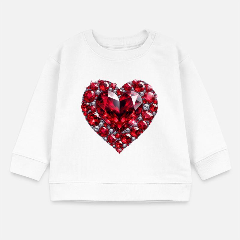 Crystal Love Ruby Baby Sweatshirt by Stanley/Stella