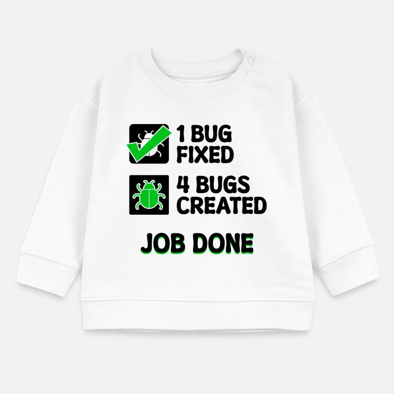 Programmierer Developer Bugfixing Bugs Skripting Baby Organic Sweatshirt Baby Changer von Stanley/Stella