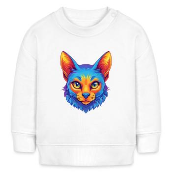 Australische Nebelkatze Rasse Karikatur Kawaii Tier Pe - Baby Organic Sweatshirt Baby Changer von Stanley/Stella - Weiß - Vorne
