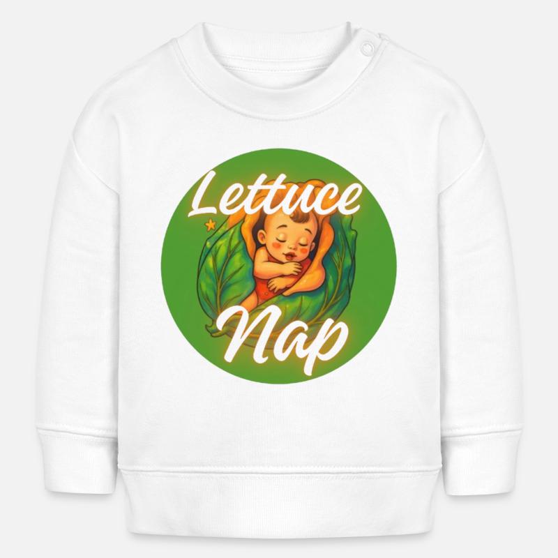 Laitue de printemps coloré Dream Design - Sweat bébé bio Stanley/Stella - blanc