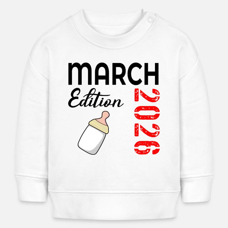 Bébé mars 2026 - Sweat bébé bio Stanley/Stella - blanc