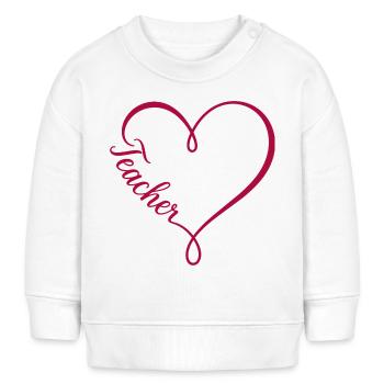 Professor – Professor - Baby Organic Sweatshirt Baby Changer von Stanley/Stella - Weiß - Vorne