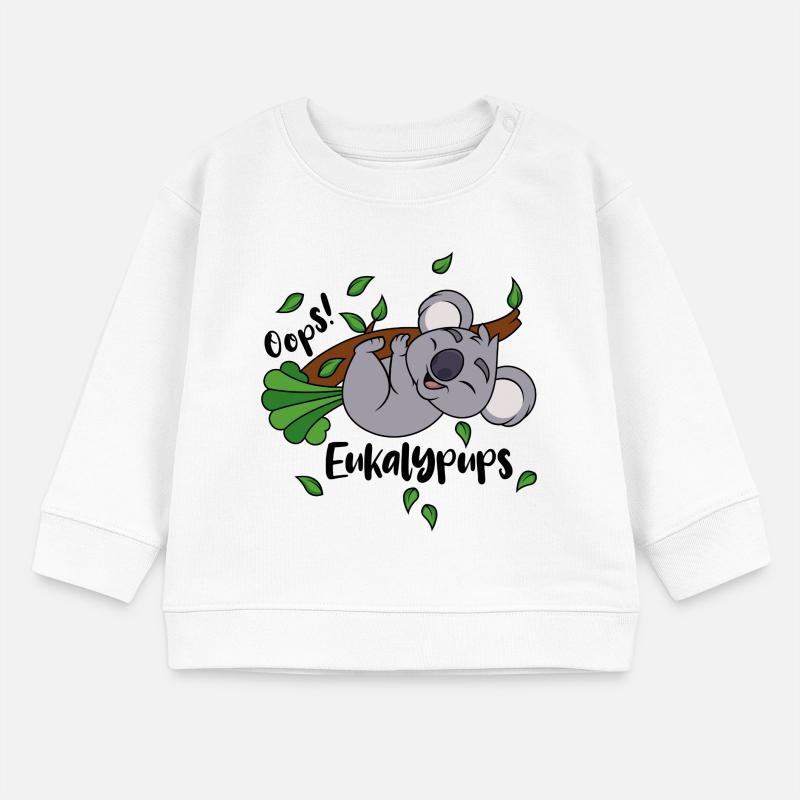 Koala Eukalyptus Oops Eukalypups Pups Tier Ast Baby Organic Sweatshirt Baby Changer von Stanley/Stella