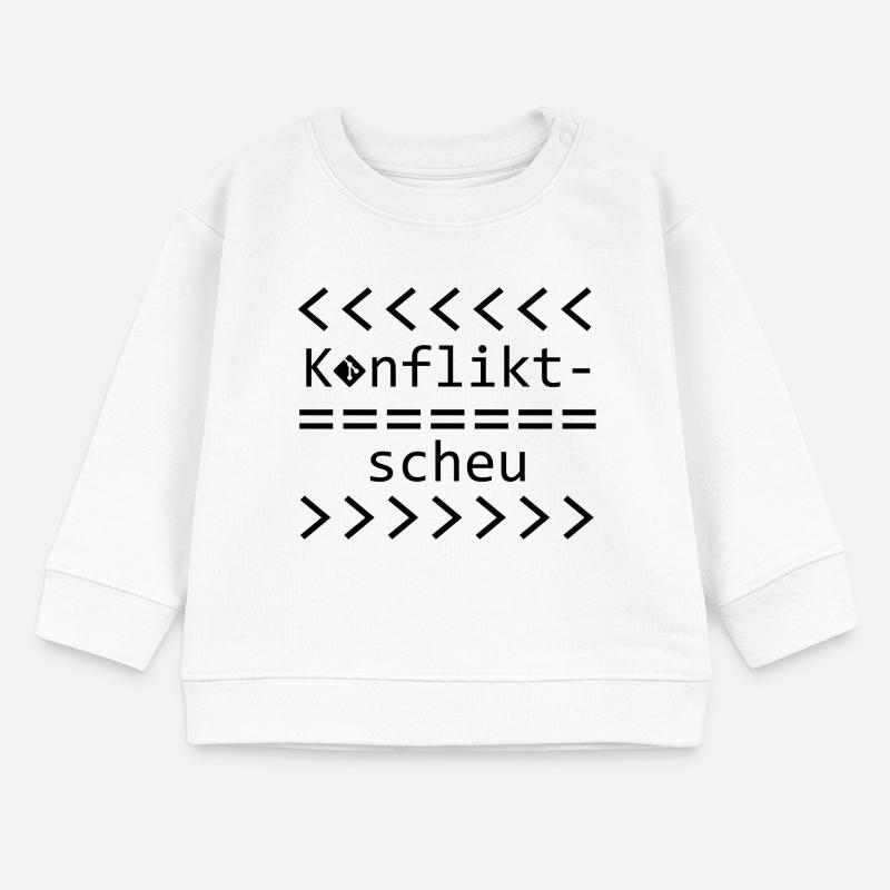 Chemise Git Nerd Aversion aux conflits Sweat bébé bio Stanley/Stella