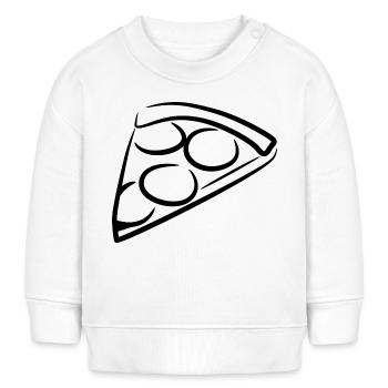 Pizza - Baby Sweatshirt by Stanley/Stella - white - Front