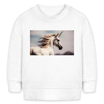 Licorne - Sweat bébé bio Stanley/Stella - blanc - Devant