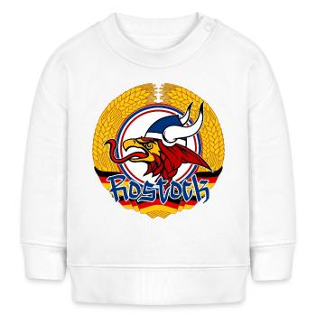 Rostock Rostocker DDR Ährenkranz - Baby Organic Sweatshirt Baby Changer von Stanley/Stella - Weiß - Vorne