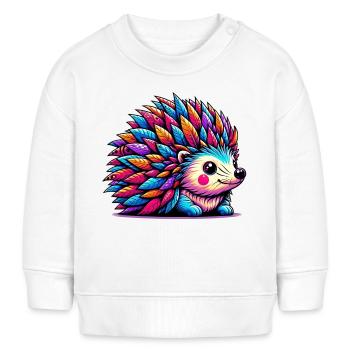 Igel - Baby Organic Sweatshirt Baby Changer von Stanley/Stella - Weiß - Vorne