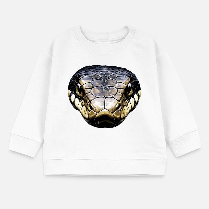 serpent, python, cobra, serpent à sonnettes, serpents Sweat bébé bio Stanley/Stella