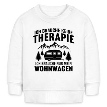 Ich brauche nur mein wohnwagen - Baby Organic Sweatshirt Baby Changer von Stanley/Stella - Weiß - Vorne