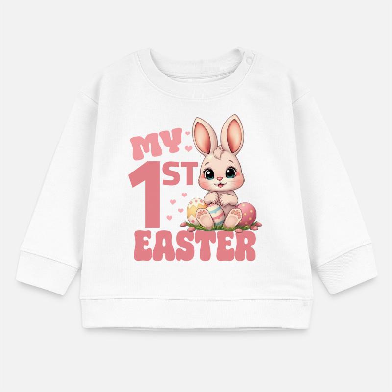 Easter Easter Bunny Easter Eggs - My First Easter Baby Sweatshirt by Stanley/Stella