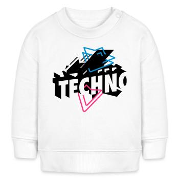 Techno Musique - Sweat bébé bio Stanley/Stella - blanc - Devant