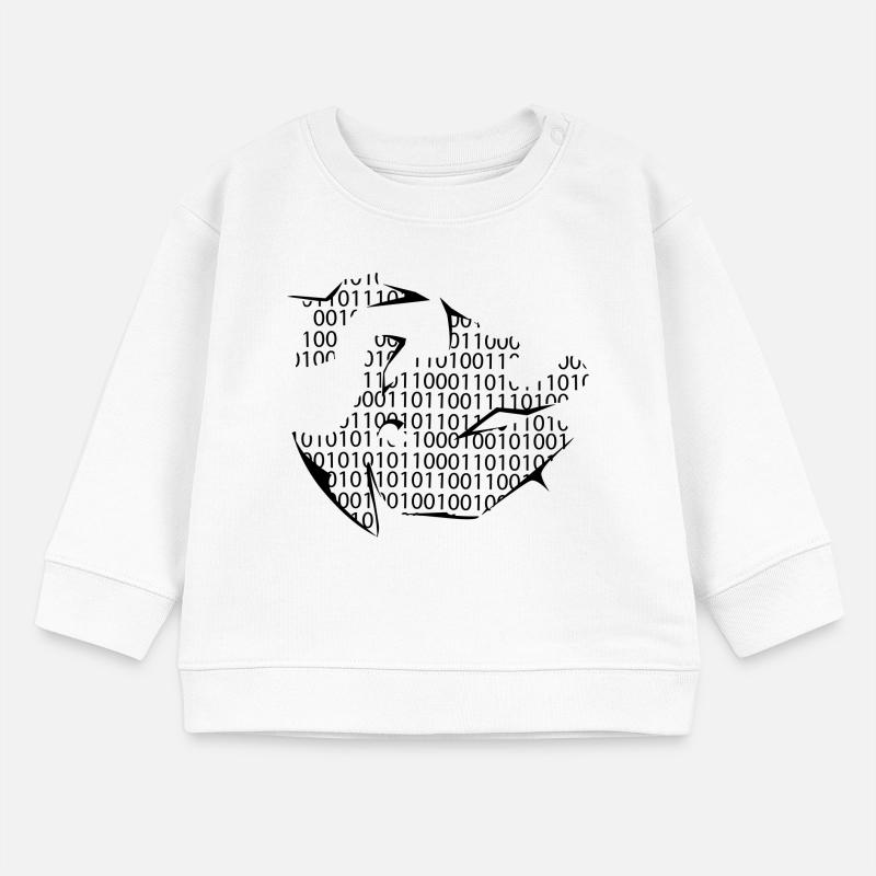 binary code Baby Sweatshirt by Stanley/Stella