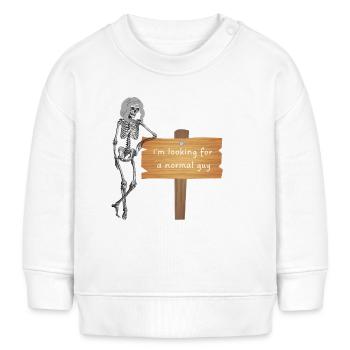 I was looking for a normal guy. It didn't work out... - Baby Sweatshirt by Stanley/Stella - white - Front