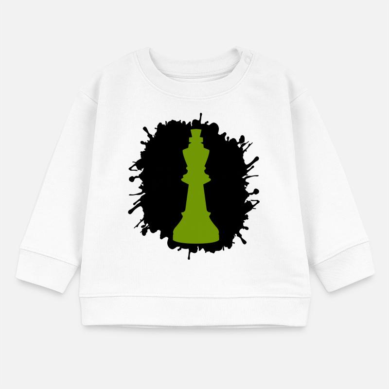 Roi des échecs éclaboussures Sweat bébé bio Stanley/Stella