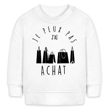 I can't, I bought it. - Baby Sweatshirt by Stanley/Stella - white - Front