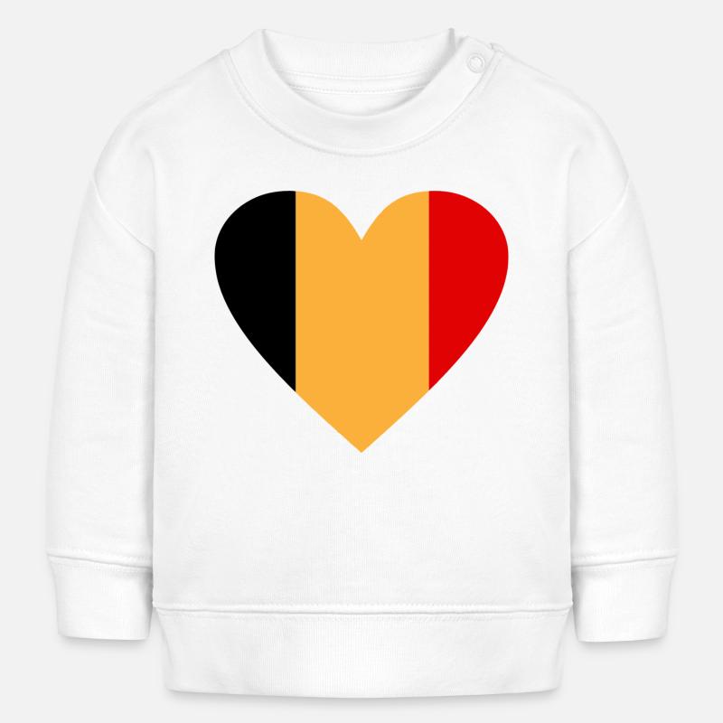 Belgique - Sweat bébé bio Stanley/Stella - blanc