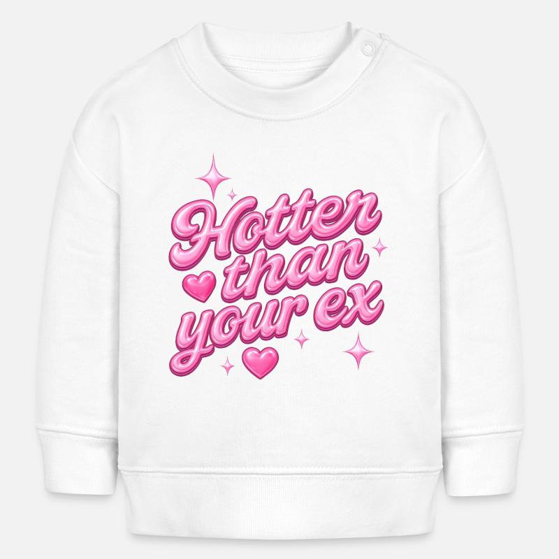 Plus chaud que ton ex - Sweat bébé bio Stanley/Stella - blanc
