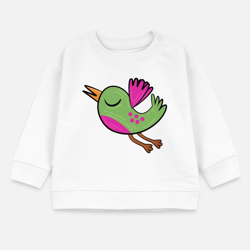 Petit Oiseau Vert Sweat bébé bio Stanley/Stella