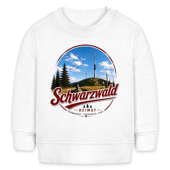 Schwarzwald Heimat Layout - Baby Organic Sweatshirt Baby Changer von Stanley/Stella - Weiß - Vorne