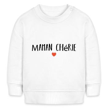 Geliebte Mutter - Baby Organic Sweatshirt Baby Changer von Stanley/Stella - Weiß - Vorne