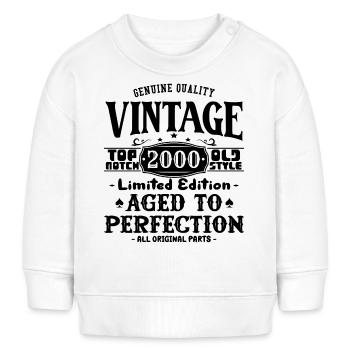 Iconic 2000 Birthday T-Shirt - Baby Sweatshirt by Stanley/Stella - white - Front