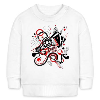 Abstrakte Kunst - Baby Organic Sweatshirt Baby Changer von Stanley/Stella - Weiß - Vorne
