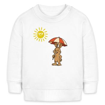 hase sonne - Baby Organic Sweatshirt Baby Changer von Stanley/Stella - Weiß - Vorne