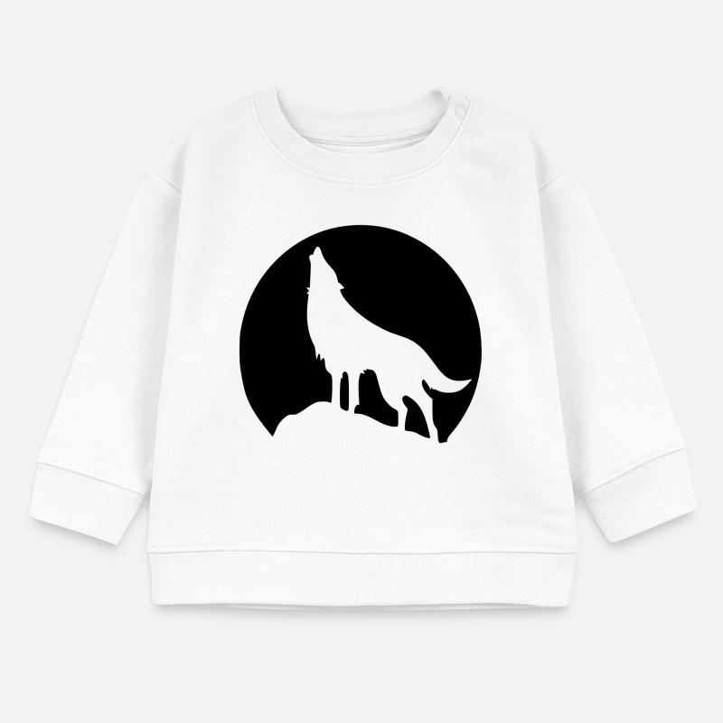 Wolf - Mond Baby Organic Sweatshirt Baby Changer von Stanley/Stella