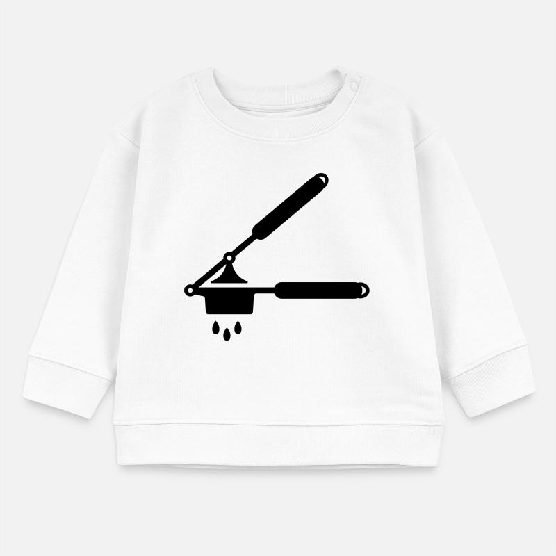 Knoblauch Presse oder Spätzle Presse Baby Organic Sweatshirt Baby Changer von Stanley/Stella