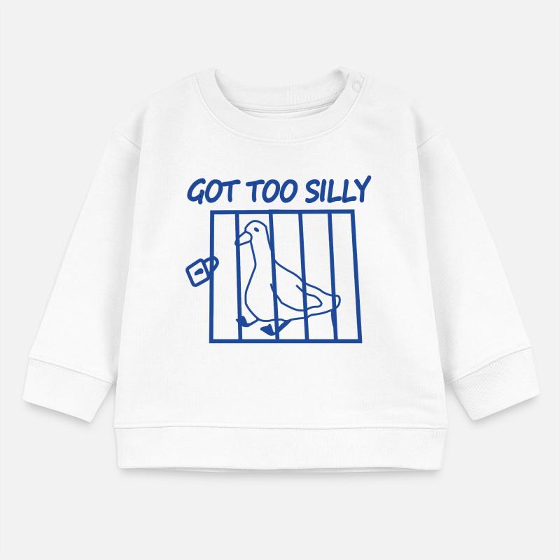 Zu dummer Vogel im Käfig Baby Organic Sweatshirt Baby Changer von Stanley/Stella