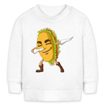 Taco-Shirt abtupfen - Baby Organic Sweatshirt Baby Changer von Stanley/Stella - Weiß - Vorne
